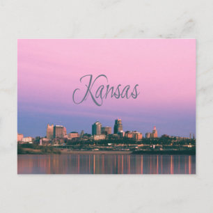 Kansas City Sky Line Sunset Briefkaart