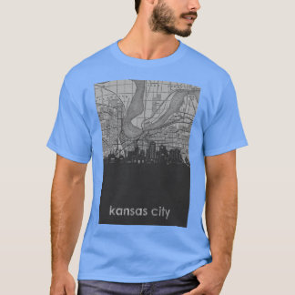 kansas city skyline 3 t-shirt