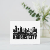Kansas City Skyline Briefkaart (Staand voorkant)
