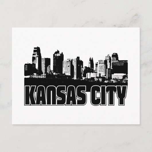 Kansas City Skyline Briefkaart (Voorkant)