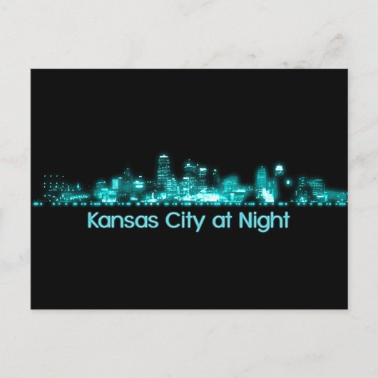 Kansas City Skyline Briefkaart (Voorkant)