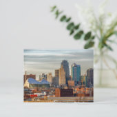 Kansas City Skyline Briefkaart (Staand voorkant)