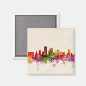 Kansas City Skyline Cityscape Magneet (Voorkant / Achterkant)