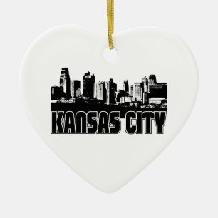 Kansas City Skyline Keramisch Ornament
