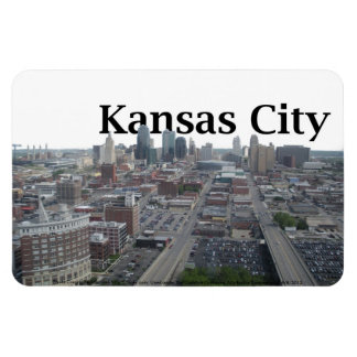 Kansas City Skyline met Kansas City in de lucht Magneet