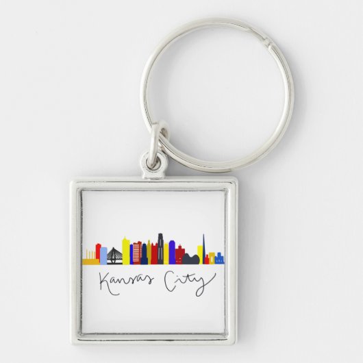 Kansas City Skyline Sleutelhanger (Voorkant)