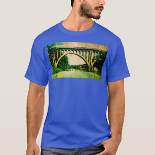 Kansas City Southern Concrete Railroad Bridge Grun T-shirt