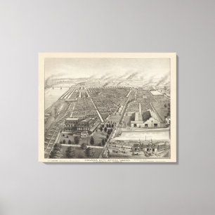 Kansas City Stock Yards, Kansas City, Kansas Canvas Afdruk