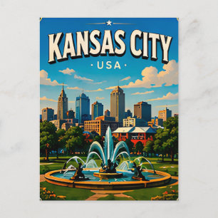 Kansas City Union Station Reis Souvenir Briefkaart