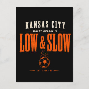 Kansas City Waar Oranje Laag en Langzaam Is Feestdagenkaart