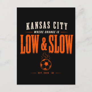 Kansas City Waar Oranje Laag en Langzaam Is Feestdagenkaart