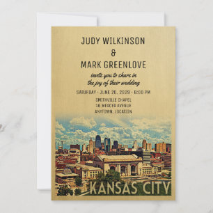 Kansas City Wedding Invitation Missouri Kaart