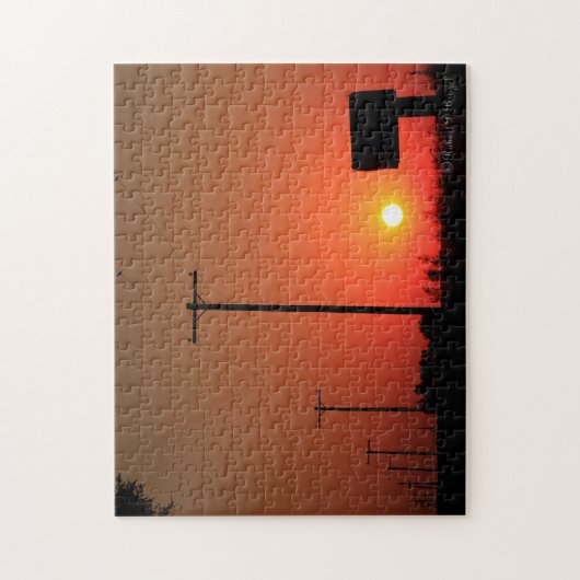 Kansas Country Side Sunset PUZZLE (Vertical)