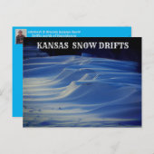 Kansas Country Snow Drifts Post Kaart (Voorkant / Achterkant)