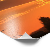 Kansas Country Windmill met wolken, Foto Afdruk (Hoek)