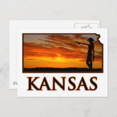 Kansas Cowgirl Briefkaart (Voorkant / Achterkant)
