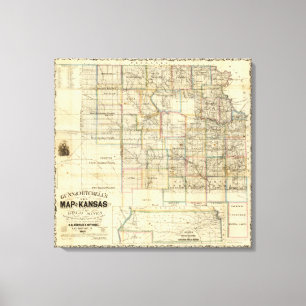 Kansas en de goudmijnen canvas afdruk