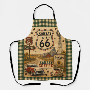 Kansas Farmhouse Coffee Keuken Route 66 Schort