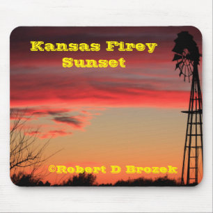 Kansas Firey Sunset Muismat
