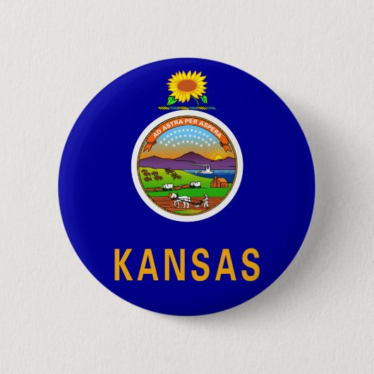 Kansas Flag Button (Voorkant)