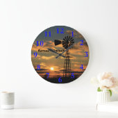 Kansas Golden Sunset CLOCK Grote Klok (Huis)