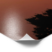 Kansas Golden Sunset Windmill Photo agrandissement (Coin)