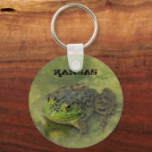 Kansas Green Bull Frog Sleutelhanger (Voorkant)