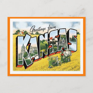Kansas Greetings uit de VS Briefkaart