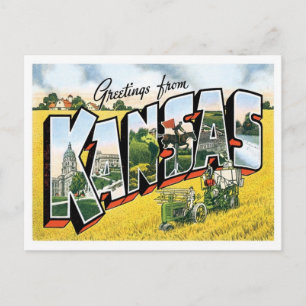 Kansas Greetings uit de VS Briefkaart