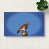 Kansas Hawk op een vlaggenstok Post-it® Notes (Kantoor)