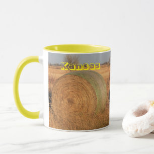 Kansas Hay Bale Coffee Mok