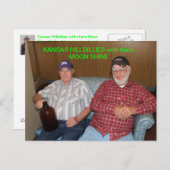 Kansas Hillbillies avec là Lune Shine POST CARTE (Devant / Derrière)