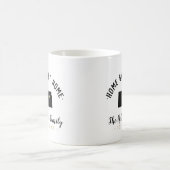 Kansas Home Sweet Home Famille Monogramme Mug (Centre)