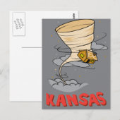 Kansas Hurricane Briefkaart (Voorkant / Achterkant)