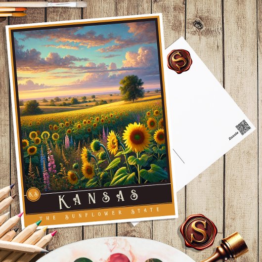 Kansas | hyperrealistisch Briefkaart