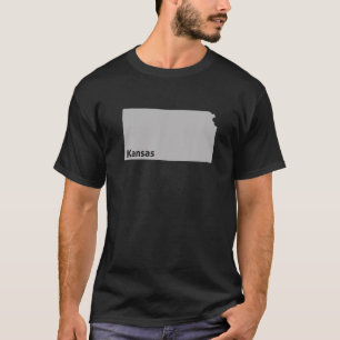 Kansas Kaart Home State Pride Gift T Shirt