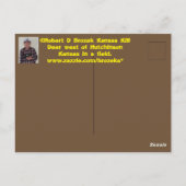 Kansas Kill Deer dans une CARTE POST. (Dos)