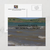 KANSAS LAKE'S WILSON RESERVOIR BRIEFKAART (Voorkant / Achterkant)