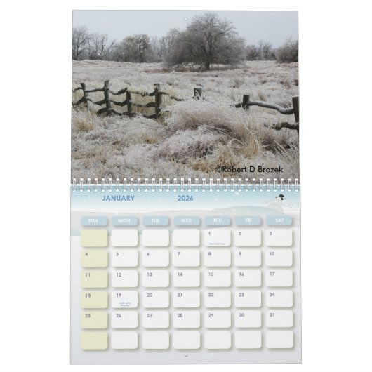Kansas Landscape Photography CALENDAR Kalender (Jan 2026)