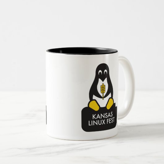 Kansas Linux Fest Mok (Voorkant rechts)