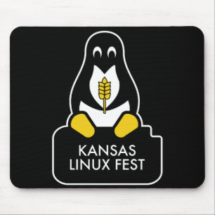 Kansas Linux Fest Muismat Black