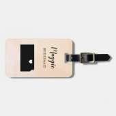 Kansas Map Bagagelabel, Wedding Party Welcome Bagagelabel (Voorkant horizontaal)