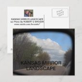 KANSAS MIRROR LANDSCAPE POST CARD BRIEFKAART (Voorkant / Achterkant)
