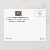KANSAS MIRROR LANDSCAPE POST CARD BRIEFKAART (Achterkant)