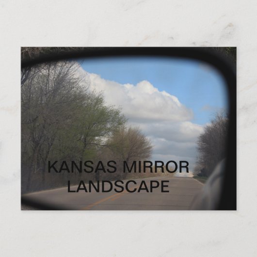 KANSAS MIRROR LANDSCAPE POST CARD BRIEFKAART (Voorkant)