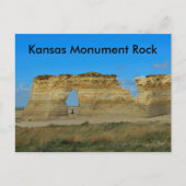 Kansas Monument Rock CARTE POST (Devant)
