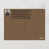 Kansas Monument Rocks met blue sky Post Card Briefkaart (Achterkant)