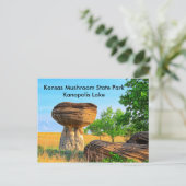 Kansas Mushroom State Park Kanopolis POST CARTE (Debout devant)