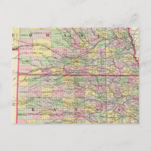 Kansas, Nebraska Briefkaart