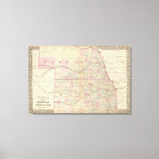 Kansas, Nebraska Canvas Afdruk (Voorkant)